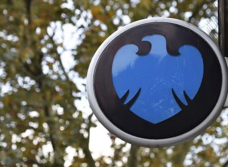 The Barclays logo is seen outside a branch of the bank in central London October 30, 2014. REUTERS/Toby Melville