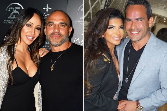 Andrew H. Walker/Shutterstock; Teresa Giudice/Instagram Melissa Gorga and Joe Gorga | Teresa Giudice and Louie Ruelas