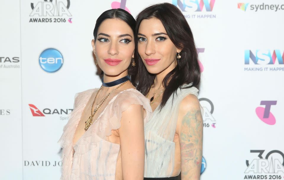 The Veronicas usually sported long, dark tresses. Source: Getty