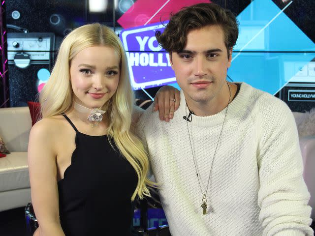 <p>Mary Clavering/Young Hollywood/Getty</p> Dove Cameron and Ryan McCartan at the Young Hollywood Studio on July 12, 2016 in Los Angeles, California.