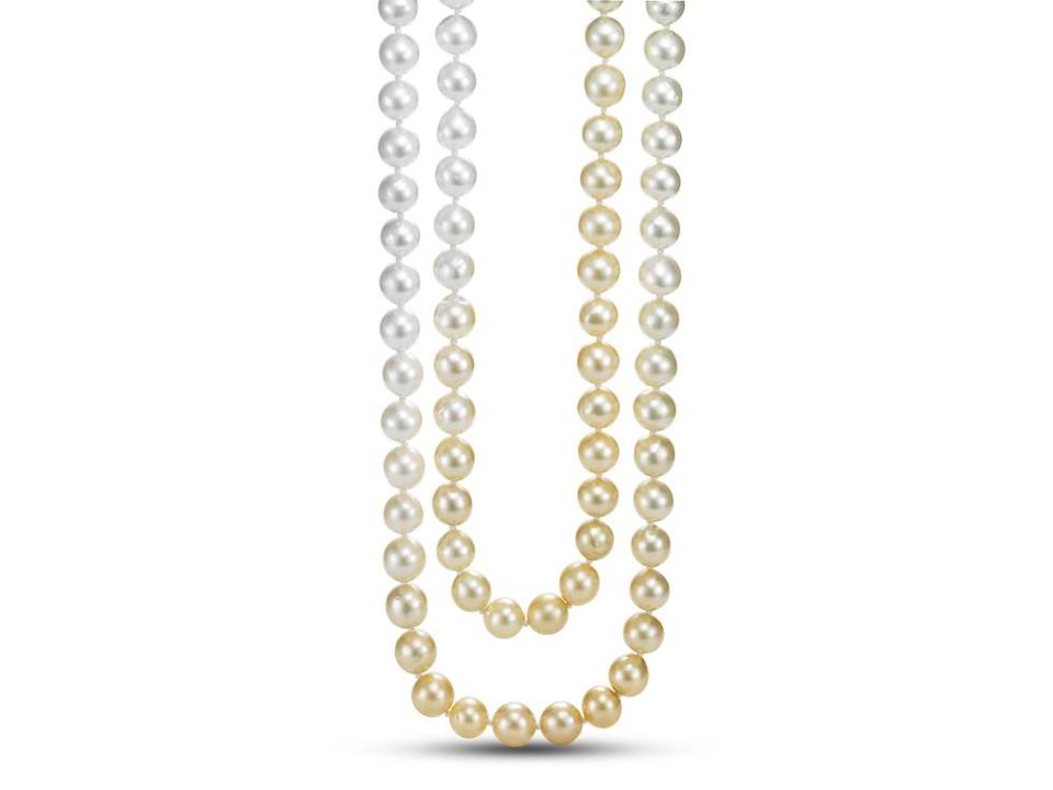 Blonde Fade South Sea Pearl Strand Necklace