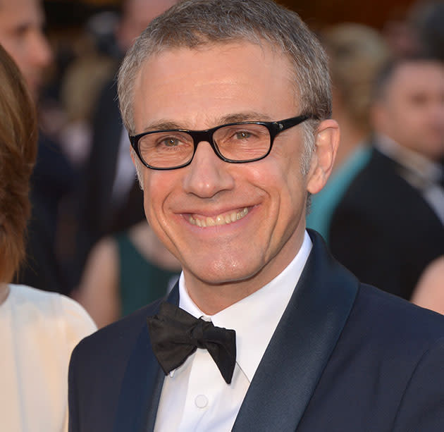 Christoph Waltz arrives at the oscars. (Credit: Getty)