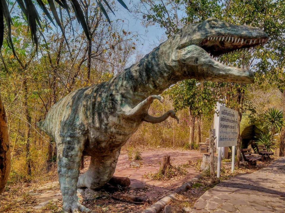 The Nong Bua Lam Phu Fossil Museum has an animatronic T-Rex (Liz Dodd)
