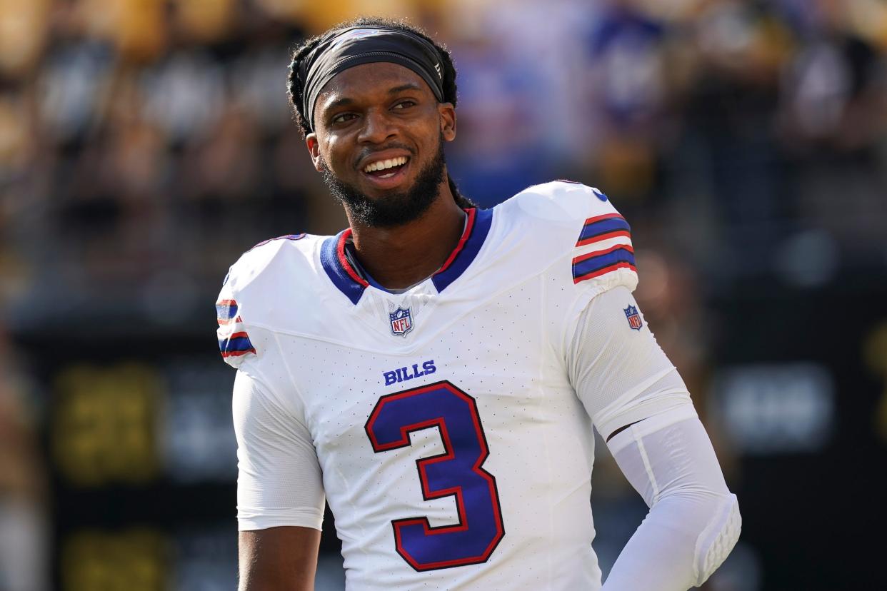 Damar Hamlin with the Buffalo Bills.