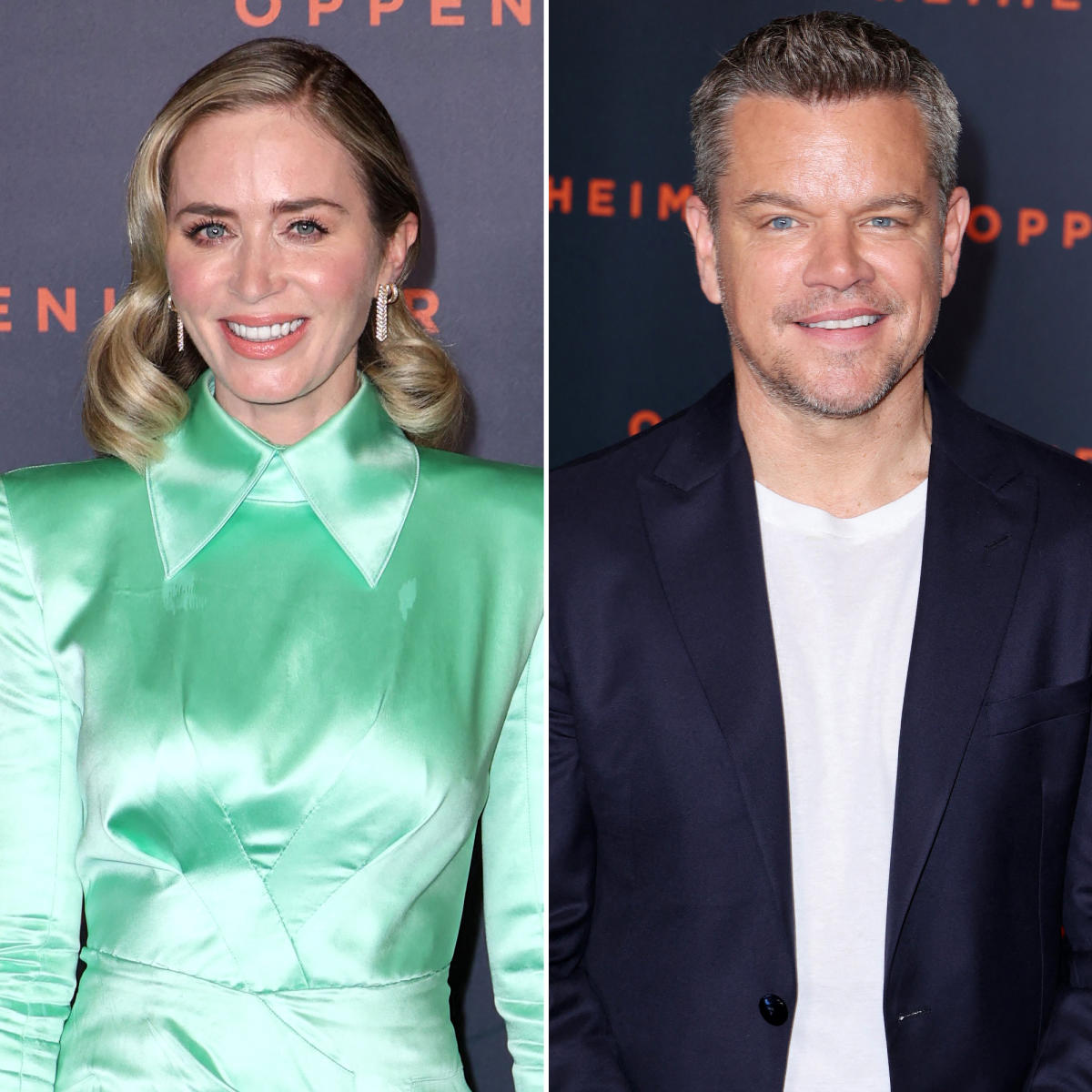 Oppenheimer' stars Matt Damon, Emily Blunt on being neighbors and the one  thing they'll never do together