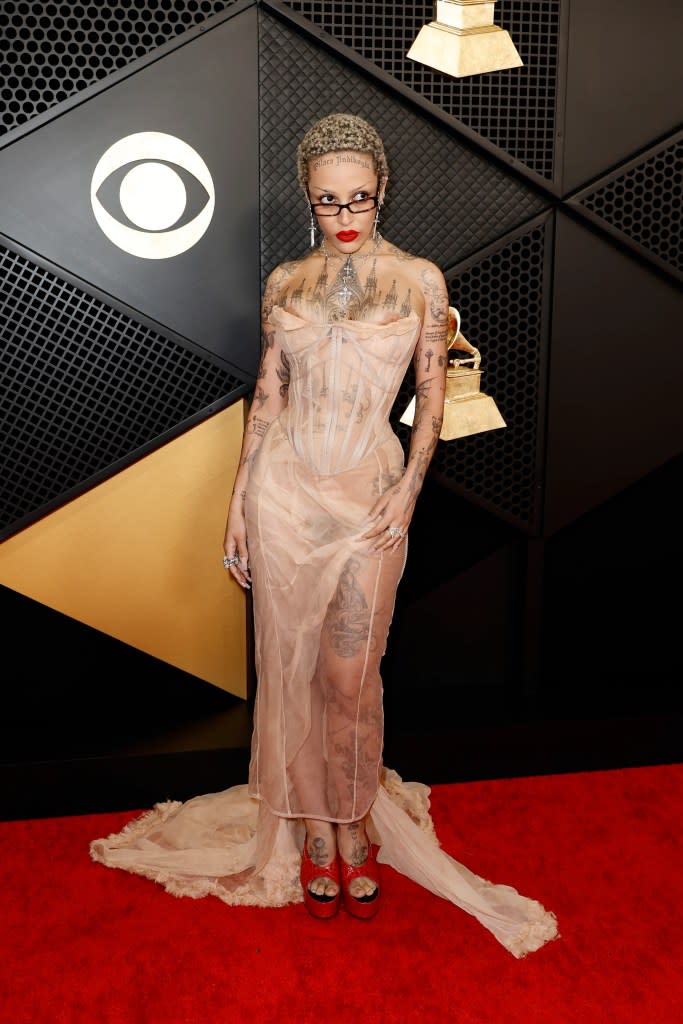 Doja Cat attends the 66th GRAMMY Awards at Crypto.com Arena on February 04, 2024 in Los Angeles, California.