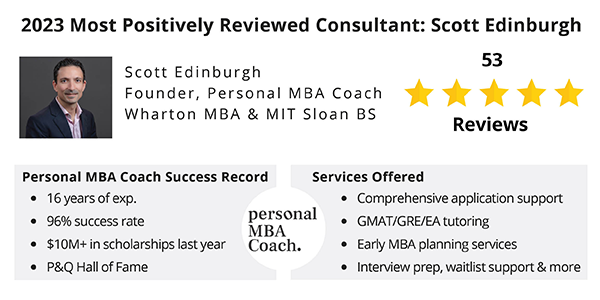 The #1 Ranked MBA Admissions Consultant