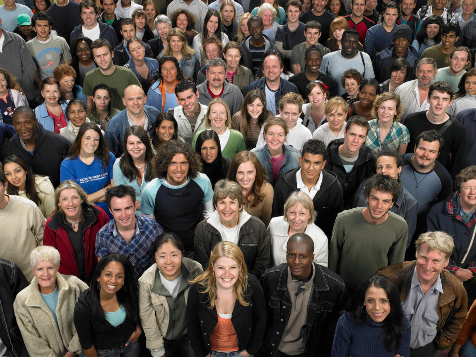 A group of people posing for a photo