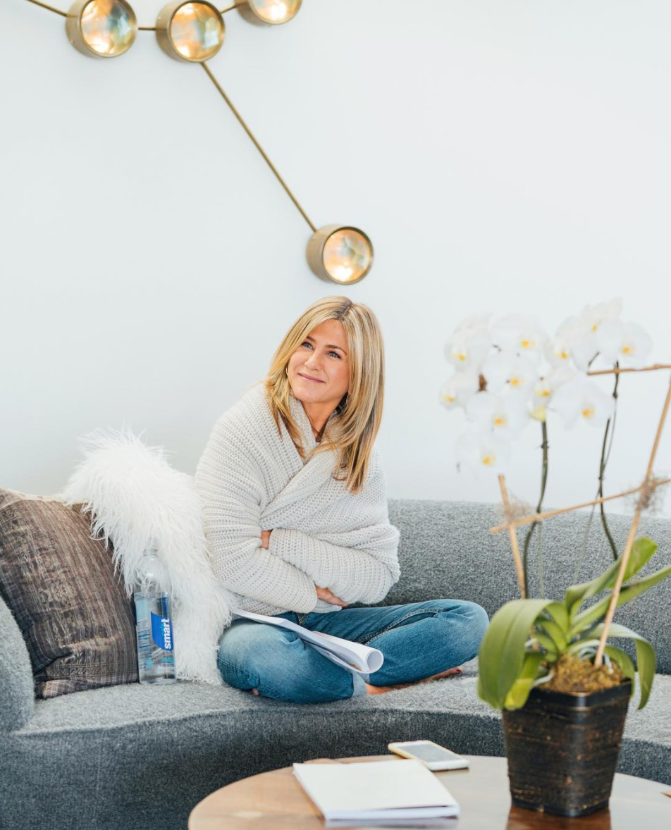 Jennifer Aniston's Faux-Fur Pillow