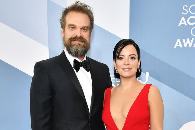 Amy Sussman/WireImage David Harbour and Lily Allen