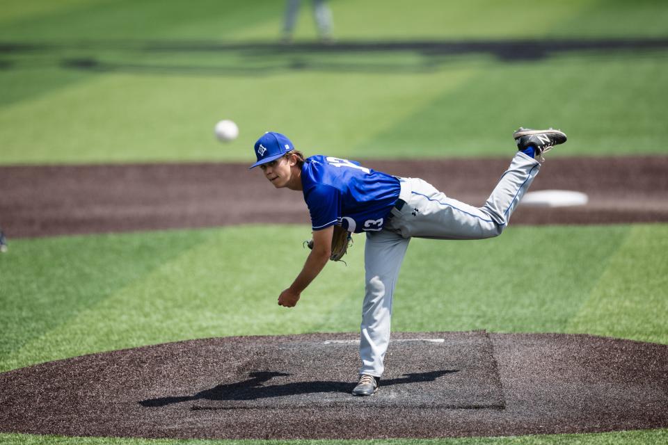 Mountain Ridge plays Bingham during the boys 6A baseball state tournament at UCCU Ballpark in Orem on Monday, May 22, 2023. | Ryan Sun, Deseret News