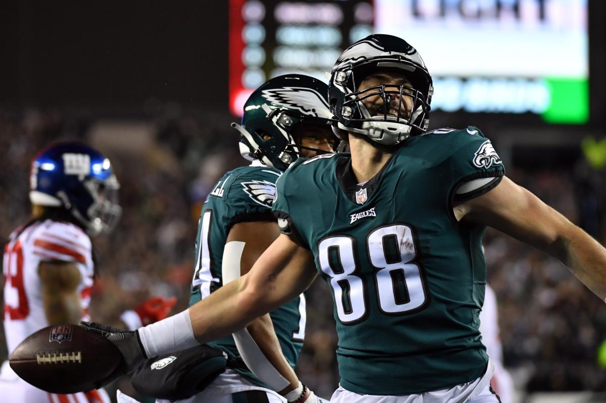 Where did Eagles' Dallas Goedert land in a PFF ranking of the top