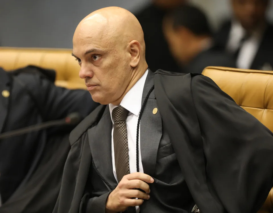 Alexandre de Moraes no plenário do STF, em Brasília, em 4 de abril de 2018 (AFP via Getty Images / Victoria Silva)