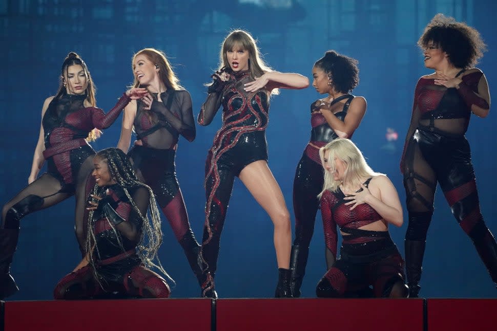 Taylor Swift performs onstage during 