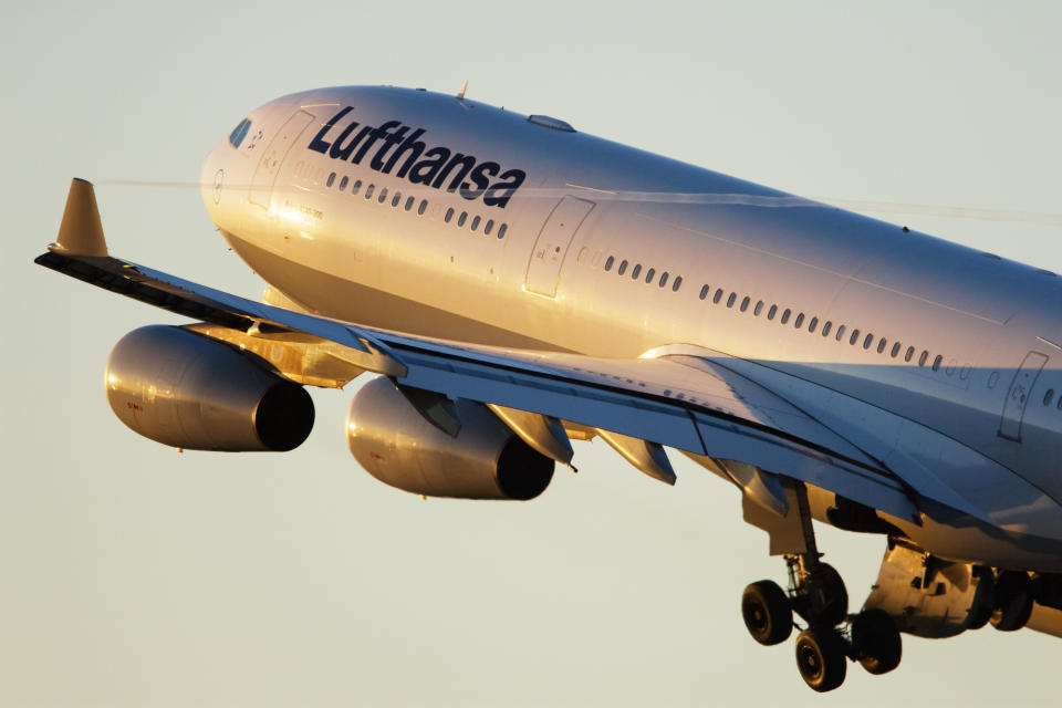 Lufthansa registró el 12 de mayo de este 2020 95 vuelso, un 94% menos que la misma fecha del año anterior. (Foto: Getty Images).