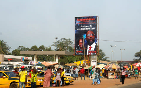 George Weah faces trouble with his coalition, the economy and his political inexperince - Credit:  THIERRY GOUEGNON/ REUTERS