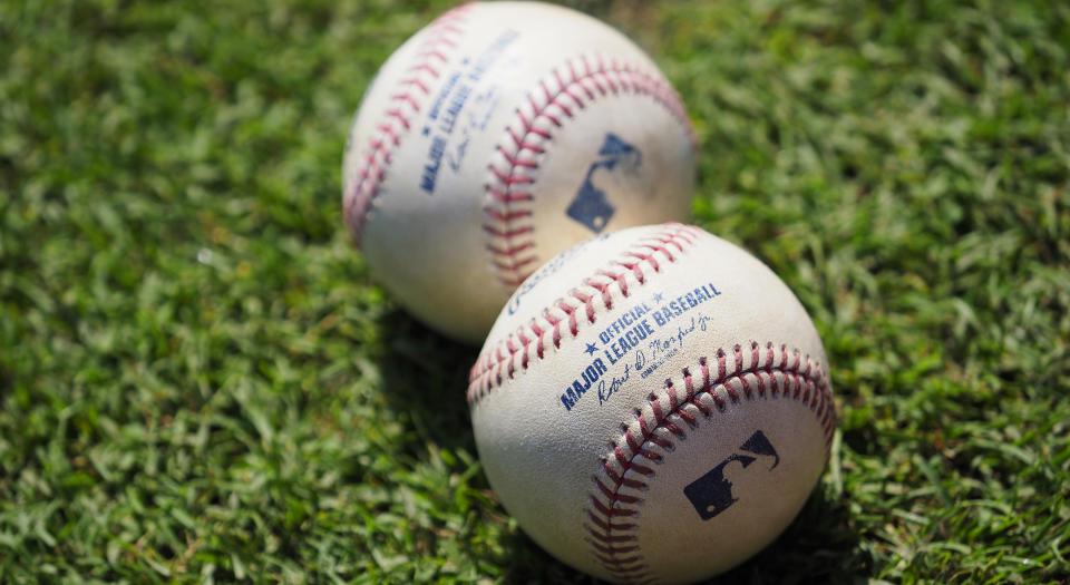 Toronto Blue Jays prospect Luis Quinones has been suspended 80 games for testing positive during a drug test.  (Photo by David John Griffin/Icon Sportswire via Getty Images)