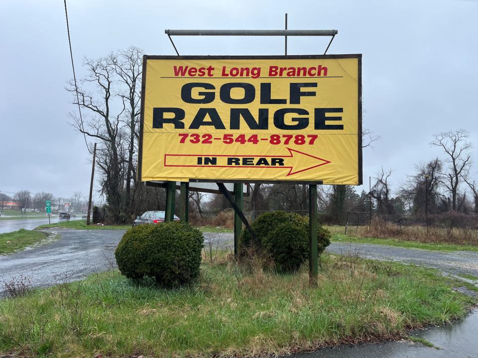Photo shows the entrance to the now closed West Long Branch Golf Range, where K. Hovnanian Homes is proposing to convert the range into new homes.