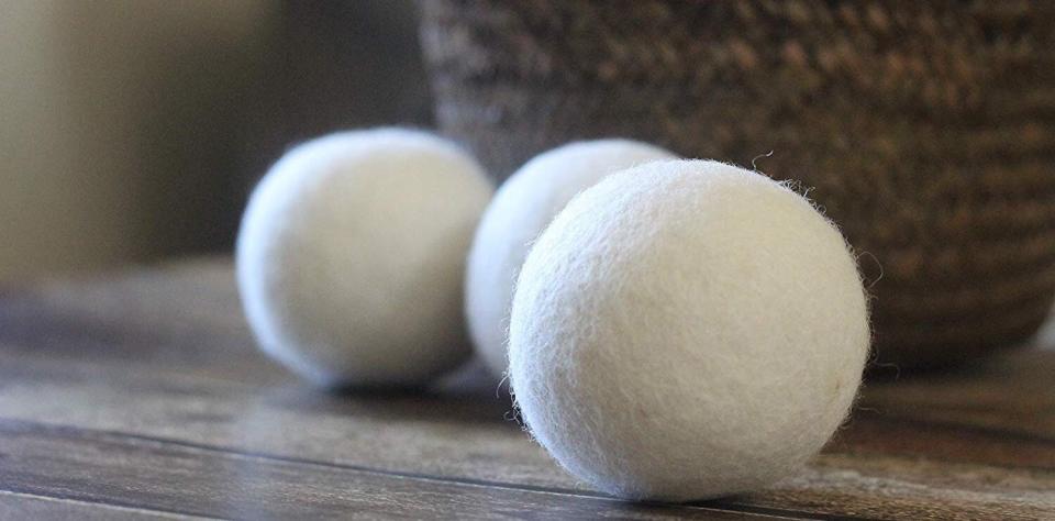 Smart Sheep Wool Dryer Balls cut drying time in half (Photo: Amazon)