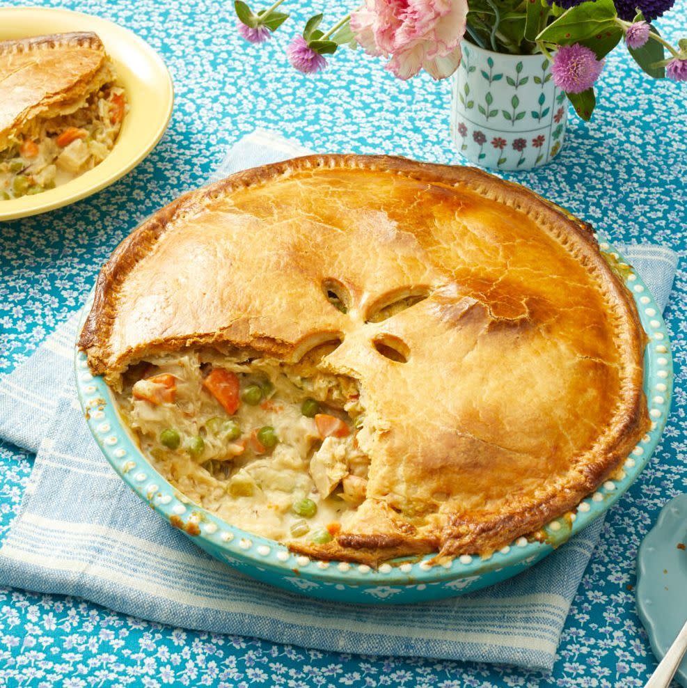 leftover turkey pot pie fall recipe