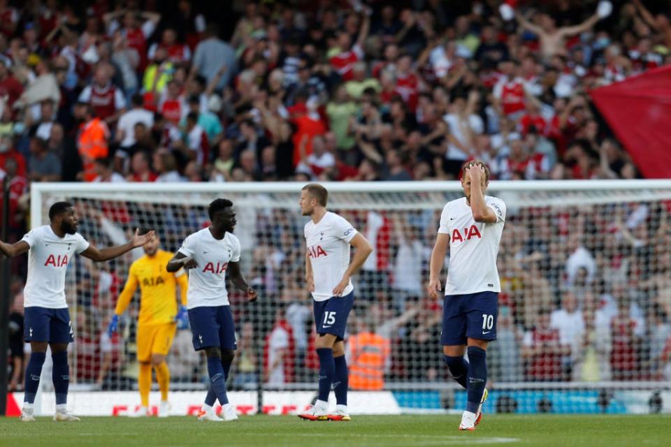 Tottenham were shambolic at times at the Emirates Stadium (IKIMAGES/AFP via Getty Images)