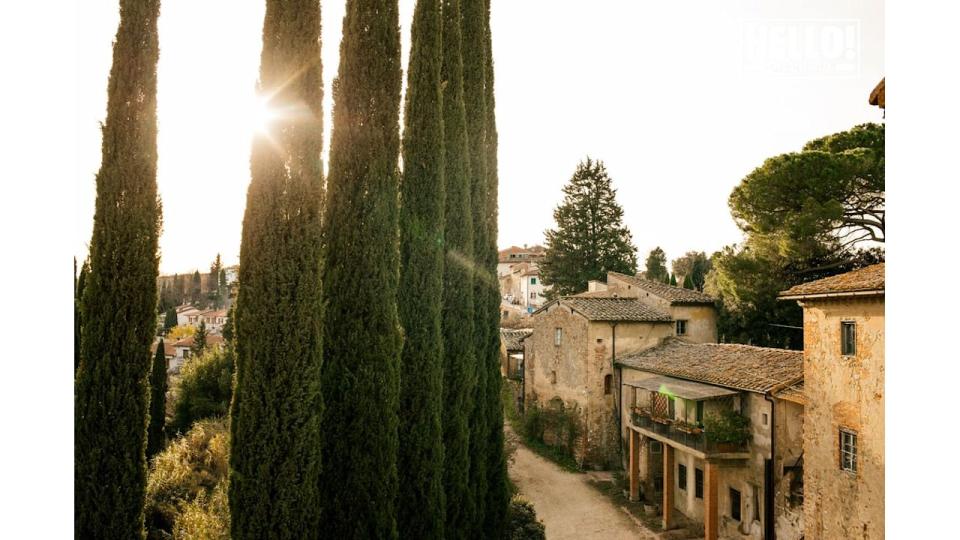 Castello Sonnino at sunset 