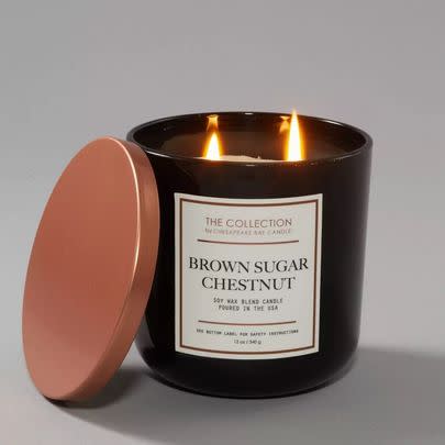 Chesapeake Bay Brown Sugar Chestnut two-wick soy wax blend candle