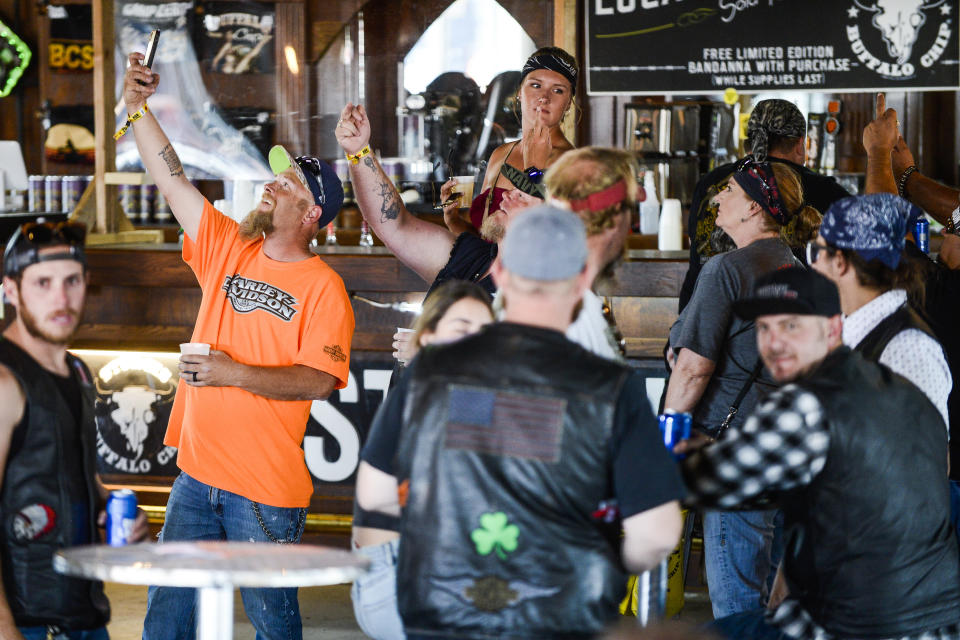 The 80th Annual Sturgis Motorcycle Rally in Sturgis, South Dakota, which took place n early August, has been identified as a coronavirus superspreader event. (Photo by Michael Ciaglo/Getty Images)