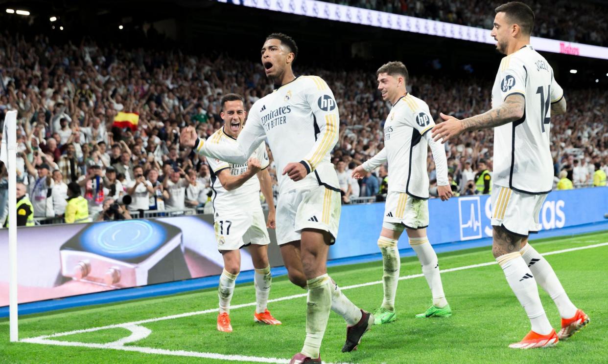 <span>Jude Bellingham was the standout player in La Liga this season but all of Real Madrid’s squad contributed to their title.</span><span>Photograph: Guillermo Martinez/NurPhoto/Shutterstock</span>