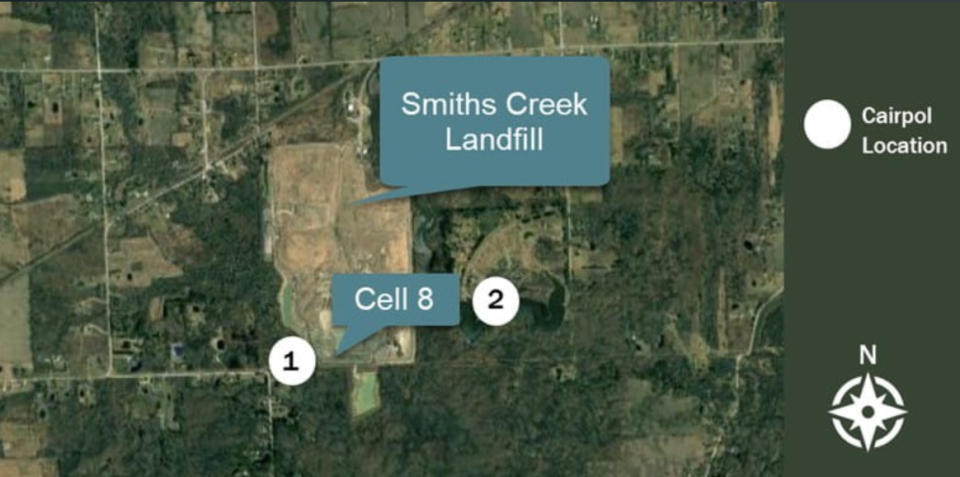 The Michigan Department of Environment, Great Lakes, and Energy set up two areas to monitor air quality off-site of the St. Clair County landfill late last year. Early results were reported on Feb. 1, and monitoring will continue with updates every two weeks.