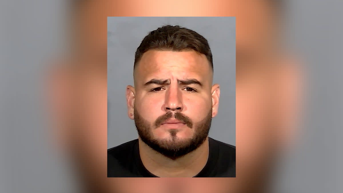 Eddie Moreno is charged with open murder after the altercation outside his home on 13 May 2024 (Las Vegas Metropolitan Police Department)