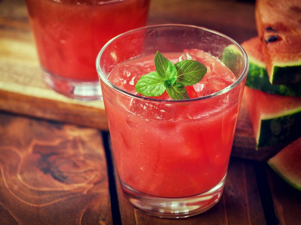 Basil-Infused Watermelon Lemonade