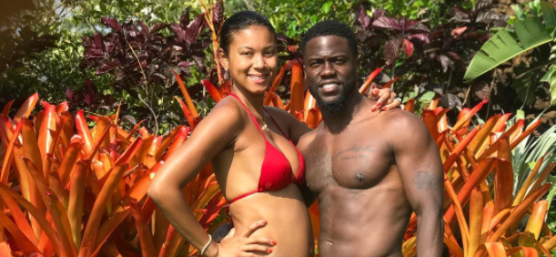 Kevin Hart shared a photo with his pregnant wife, Eniko Hart, in Hawaii. (Photo: Instagram/Kevin Hart)