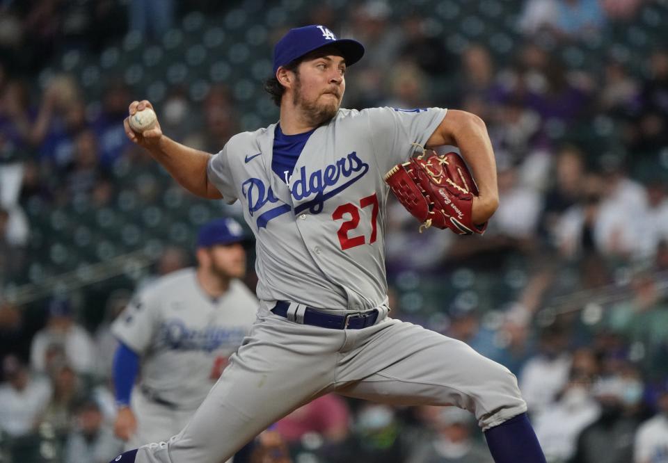 Trevor Bauer joined the Dodgers as a free agent over the winter.