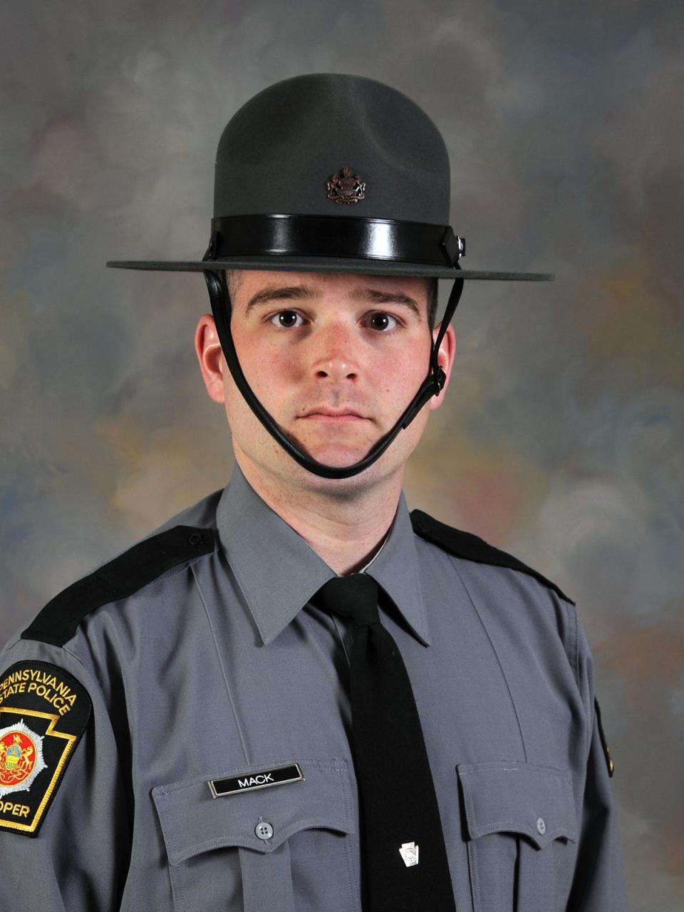 State Police Trooper Martin F. Mack III, 33, was killed in a crash on Interstate 95 in Philadelphia on Monday, March 21, 2022.