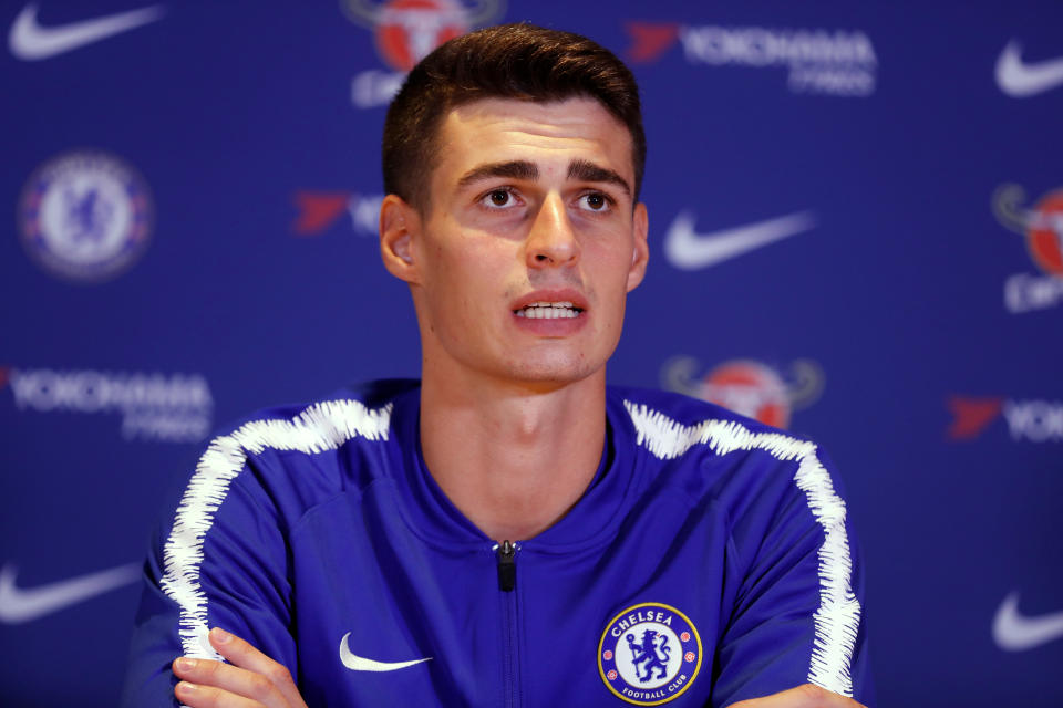 Soccer Football - Chelsea - Kepa Arrizabalaga Press Conference - Stamford Bridge, London, Britain - August 9, 2018 Chelsea's Kepa Arrizabalaga during the press conference Action Images via Reuters/Matthew Childs