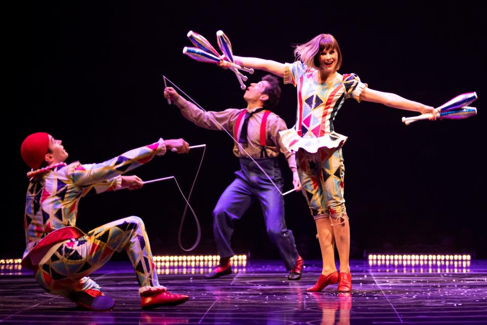 The Montreal-based Cirque du Soleil ("Circus of the Sun") originally created "Corteo" as a Big Top circus show in 2005.