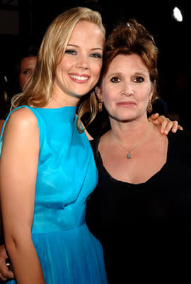 Pell James and Carrie Fisher at the Hollywood premiere of Lions Gate Films' Undiscovered