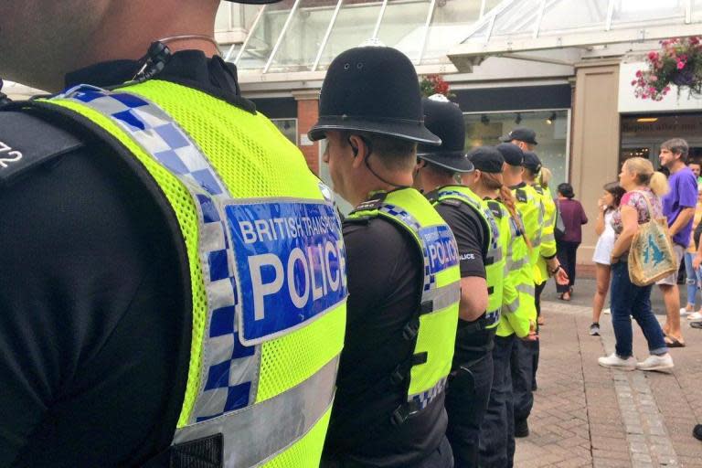 Worcester EDL march: Two police officers injured amid clashes at far-right rally