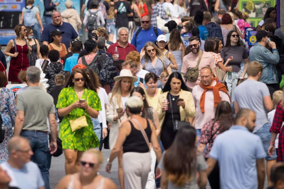 Brits have been spending much more time outside as a wave of hot weather sweeps the UK. Source: Getty