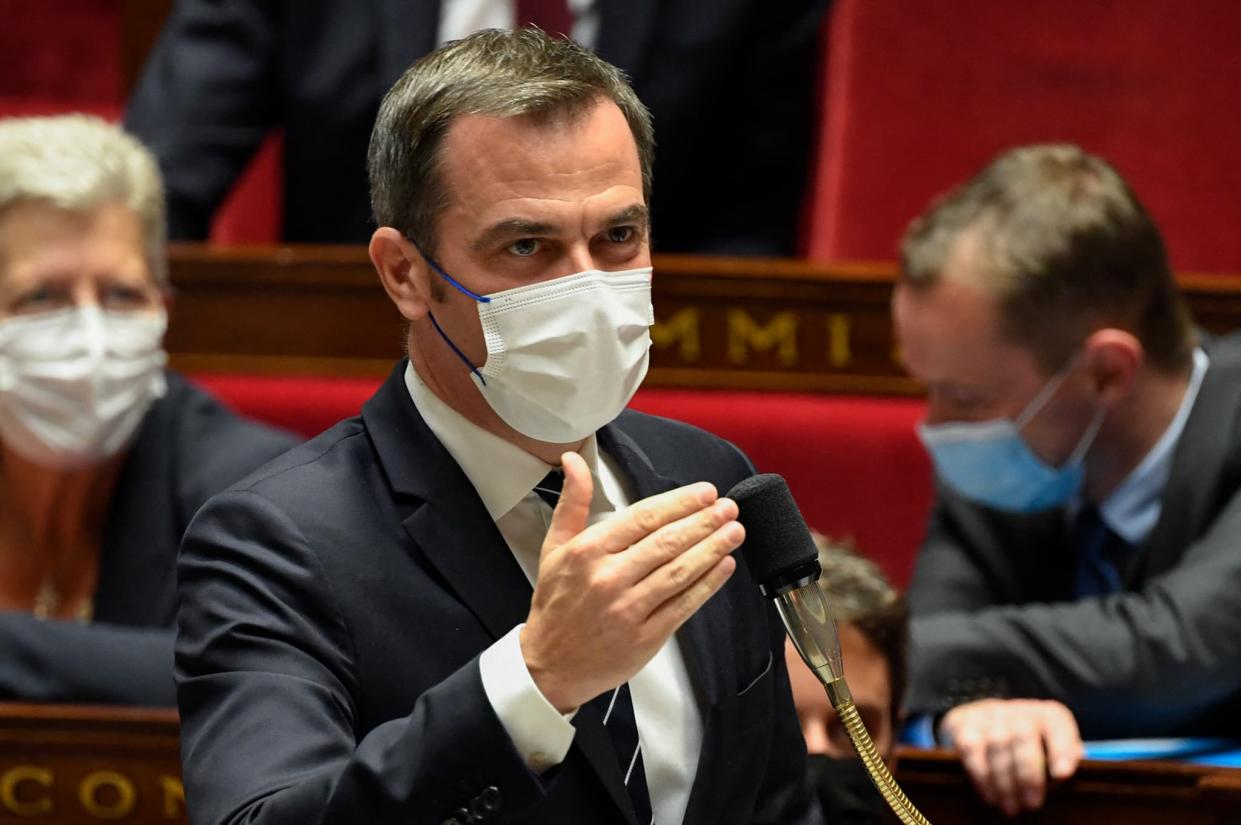 Le ministre de la Santé Olivier Véran à l'Assemblée nationale lors des débats autour du projet de loi sanitaire le 6 juillet 2021. - Bertrand GUAY