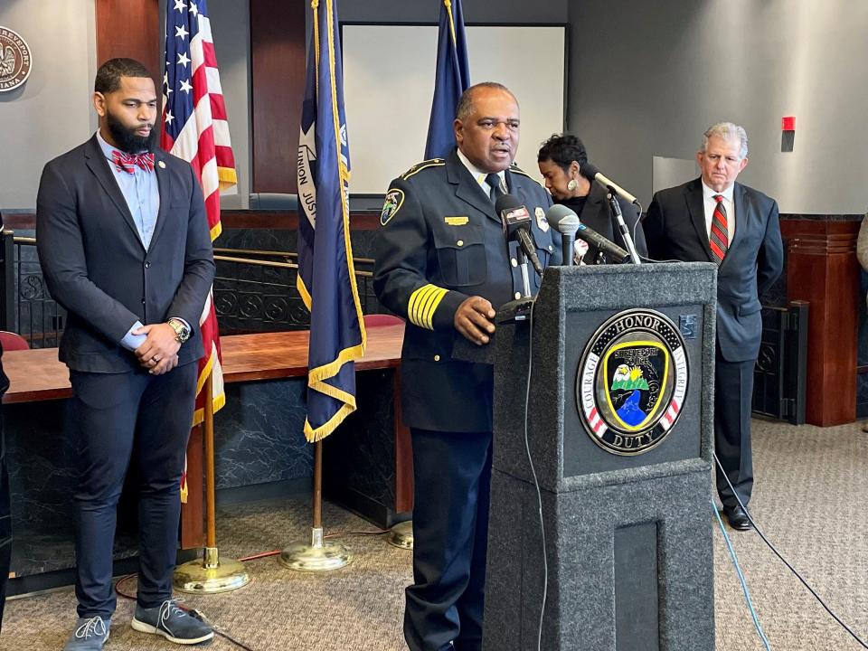 Shreveport City officials held a press conference Monday morning for the officer-involved shooting. Feb. 6, 2023.