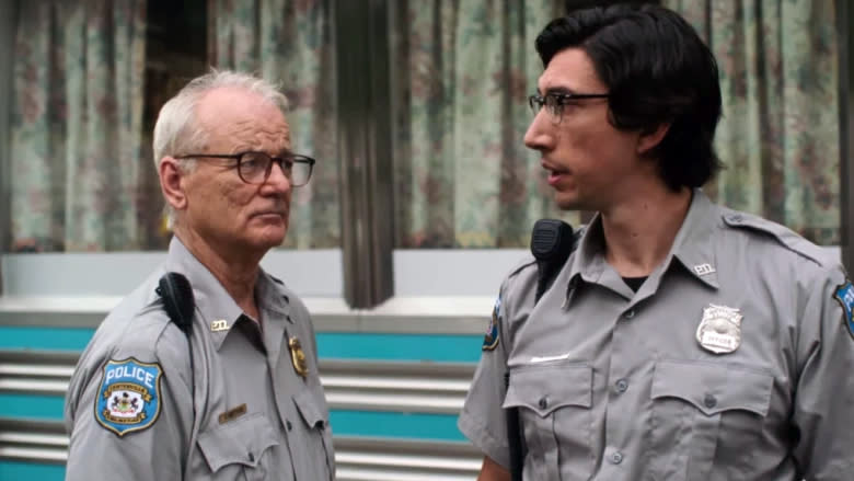 Bill Murray and Adam Driver in The Dead Don't Die (Credit: Focus Features)