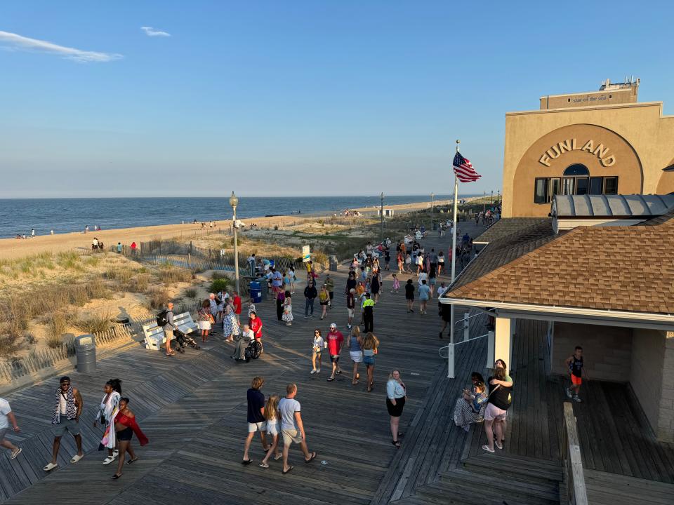 The Rehoboth Beach boardwalk Friday, June 14, 2024.