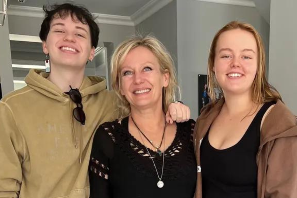 Donna Harper with her children Matthew and Sarah. (Image provided by Donna Harper/Lisa Poshni)