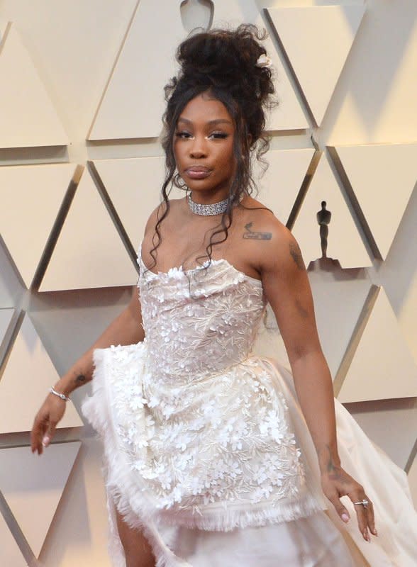 SZA arrives on the red carpet for the 91st annual Academy Awards at the Dolby Theatre in the Hollywood section of Los Angeles on February 24, 2019. The singer turns 33 on November 8. File Photo by Jim Ruymen/UPI