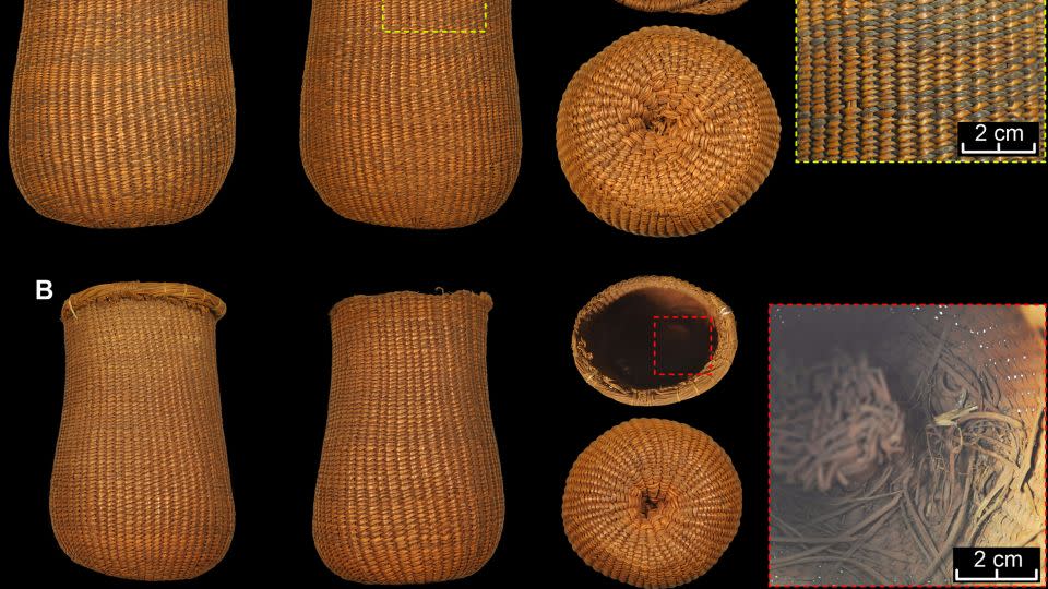 Baskets were also found in the cave. - Martínez-Sevillaet al.,Sci. Adv