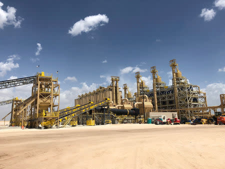 A sand processing facility owned by Black Mountain Sand near Odessa, Texas, U.S., July 16, 2018. REUTERS/Liz Hampton