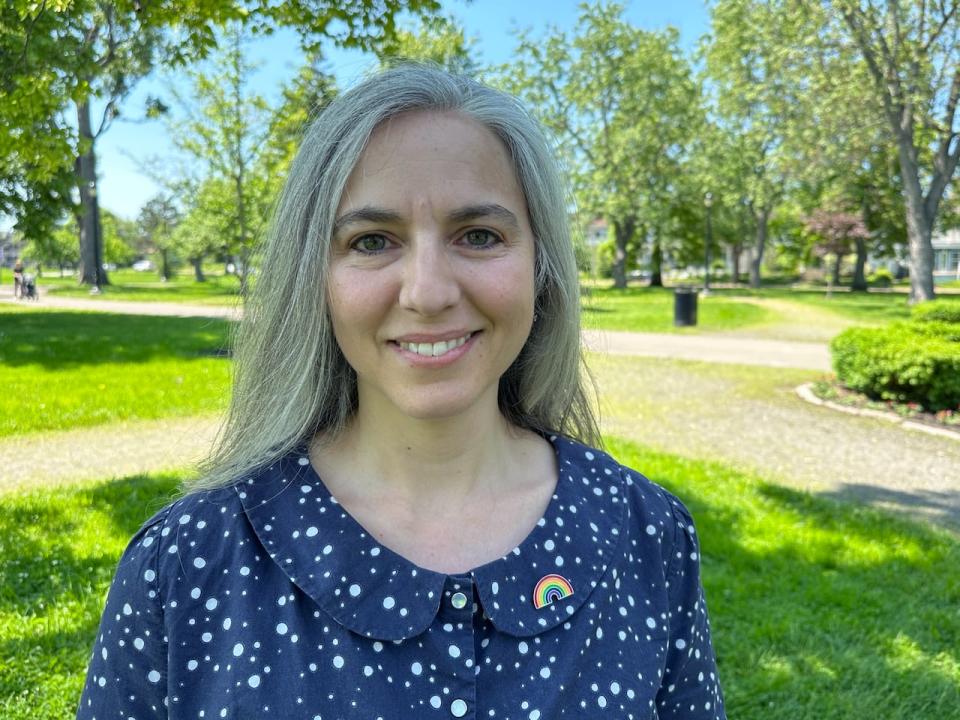 Kristin Cavoukian, a member of the Anglophone East district education council, in Moncton on June 21, 2023.