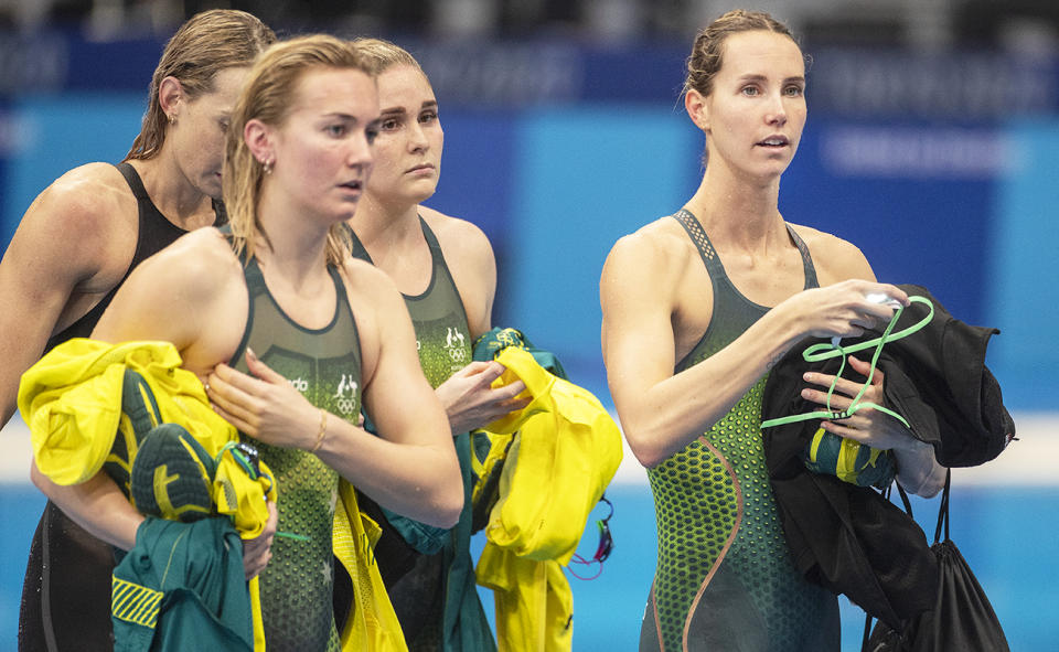 Ariarne Titmus, Emma McKeon, Madison Wilson and Leah Neale.